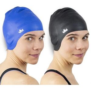 Friendly Swede Long Hair Swim Cap (2 Pack)